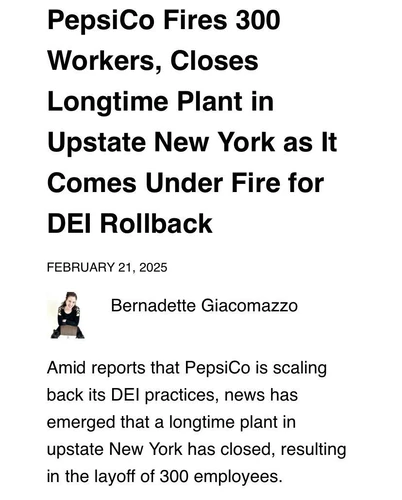 🤓А вот еще новости инклюзивности и разнообразия. PepsiCo сокращает сотрудников, закрывает…