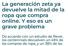 🤓Поколение Z возвращает 38-49% онлайн-заказов одежды и обуви, и это серьезный вызов (так пишут, когда боятся сказать «проблема» или «гемор») для ритейлеров