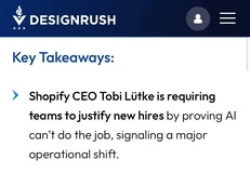 🤓Генеральный директор Shopify Тоби Лютке потребовал от руководителей доказывать, почему ИИ не справится с задачей, прежде чем запрашивать найм новых сотрудников или включении их в рабочие команды