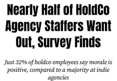 🤓Работа в индустрии рекламы окончательно всех достала. Во всяком случае, в крупнейших мировых холдингах