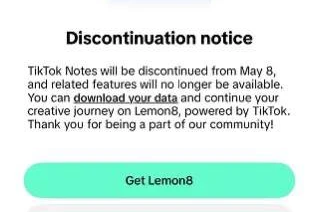 🤓TikTok объявил о закрытии своего отдельного приложения для фото-контента под названием TikTok Notes